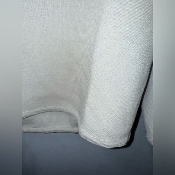 D.Fine Men’s Gray 100% Zephyr Wool Made in USA V Neck Sweater Size M EUC - Picture 4 of 8